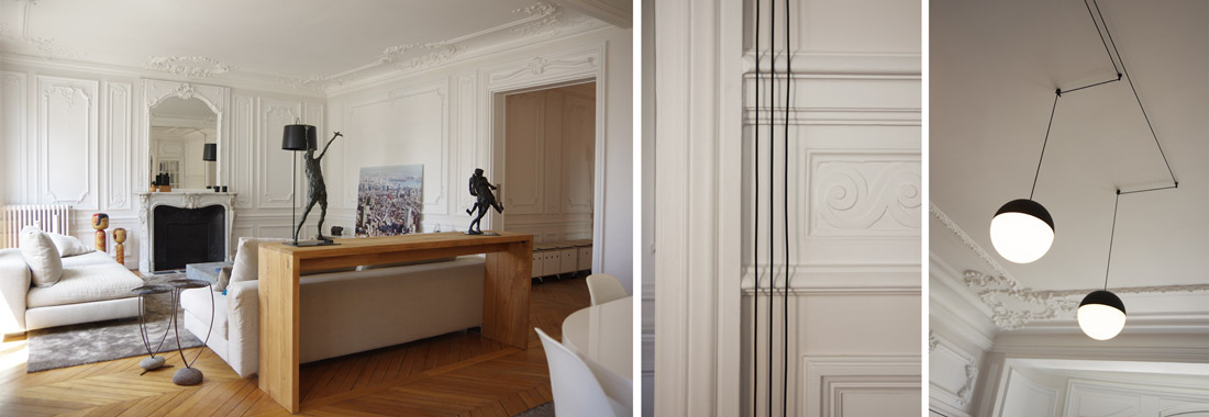 murs coloris sable blanc Argile sculptures Roseline Granet