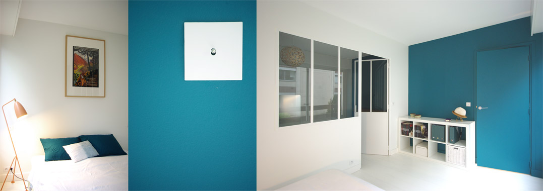 crimee mur couleur paon verrière atelier
