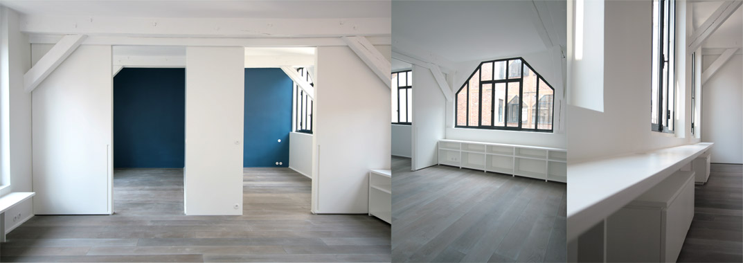 salon chambres ouvert