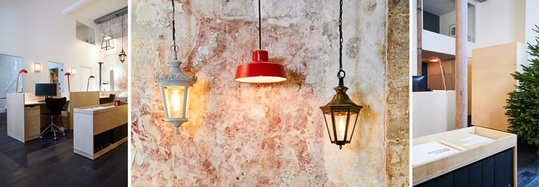 luminaires extérieur Roger Pradier patine temps bois boulot parquet noir atelier