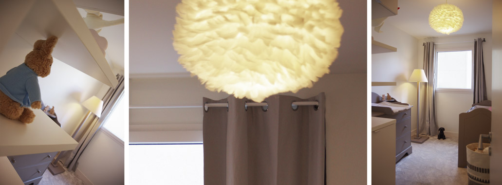 abat jour plume chambre Madeleine